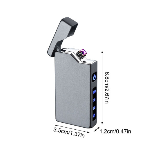 Plasmalighter USB genopladelig dobbeltbue 65g 2