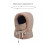 Bonnet d'hiver avec masque intégré, doublé polaire kaki 2