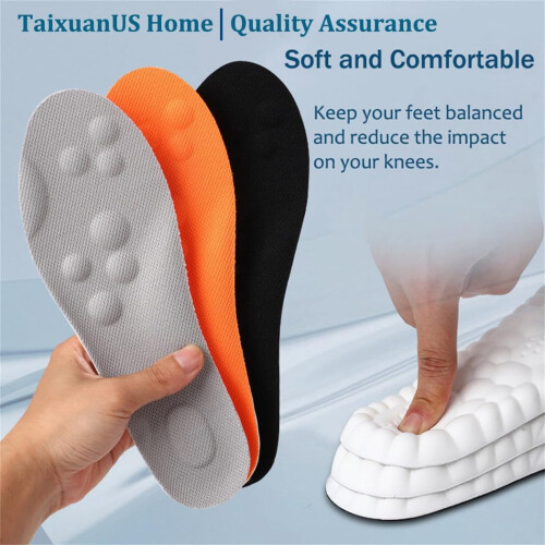 Palmilhas 4D Cloud Massage de Espuma Viscoelástica com Suporte para o Arco do Pé¹ 1