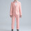 Jungen-Blazer mit Karomuster und fallendem Revers, rosa 3