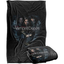 Couverture Vampire Diaries douce et soyeuse 91 x 147 cm