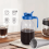 Caraffa in vetro per caffè freddo da 64 oz (1,9 litri) blu 2