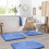 Ensemble de tapis de bain absorbant, doux et antidérapant 3 pièces 1