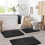 Ensemble de tapis de bain absorbant, doux et antidérapant 3 pièces 1
