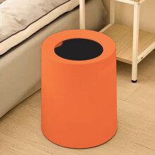 Kunststof prullenbak met deksel, 13 gallon (ca. 49 liter), voor wandmontage.