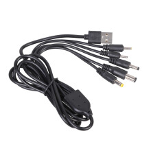 USB tápelosztó adapter biztonsági kamerákhoz, 5 V, 4 portos