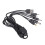 USB-strømsplitteradapter til sikkerhedskameraer, 5V, 4 porte 1