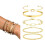 Set di bracciali placcati in oro da donna, composto da 5 pezzi. 1