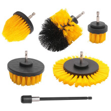 Drill Brush Attachment Set Power Scrubber Brush with 1Pcs Extend Long Attachment, Drill Scrub Brush for Cleaning,B