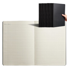 A5 Kraftpapir notesbog linjeret 80 ark gul