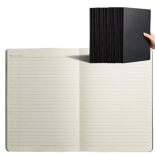 A5 Kraftpapir notesbog linjeret 80 ark gul