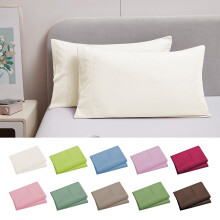 Housses de coussin en microfibre rose vif, 51 x 91 cm (lot de 2)
