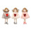 Ensemble de 3 figurines en peluche d'anges pour la Saint-Valentin 8