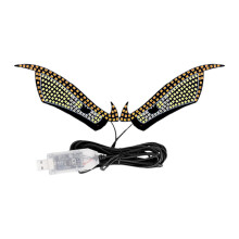 Bandă luminoasă LED QenAShaing cu ochi de demon, alimentată prin USB