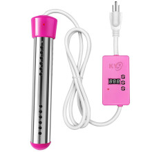 Aquecedor elétrico com desligamento automático e aquecimento rápido rosa1