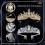 Set di tiara con strass per donna, oro e argento, 4 pezzi 3