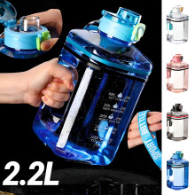 ACDANC Wasserflasche, BPA-frei, 2,2 l, mit Trinkverschluss