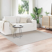 vidaXL Area Rugs Square PALMERAS Cream 120 x 120 cm Polyester