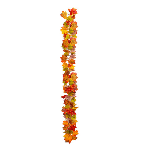Guirlande de feuilles d'érable suspendue, 1,75 m 1