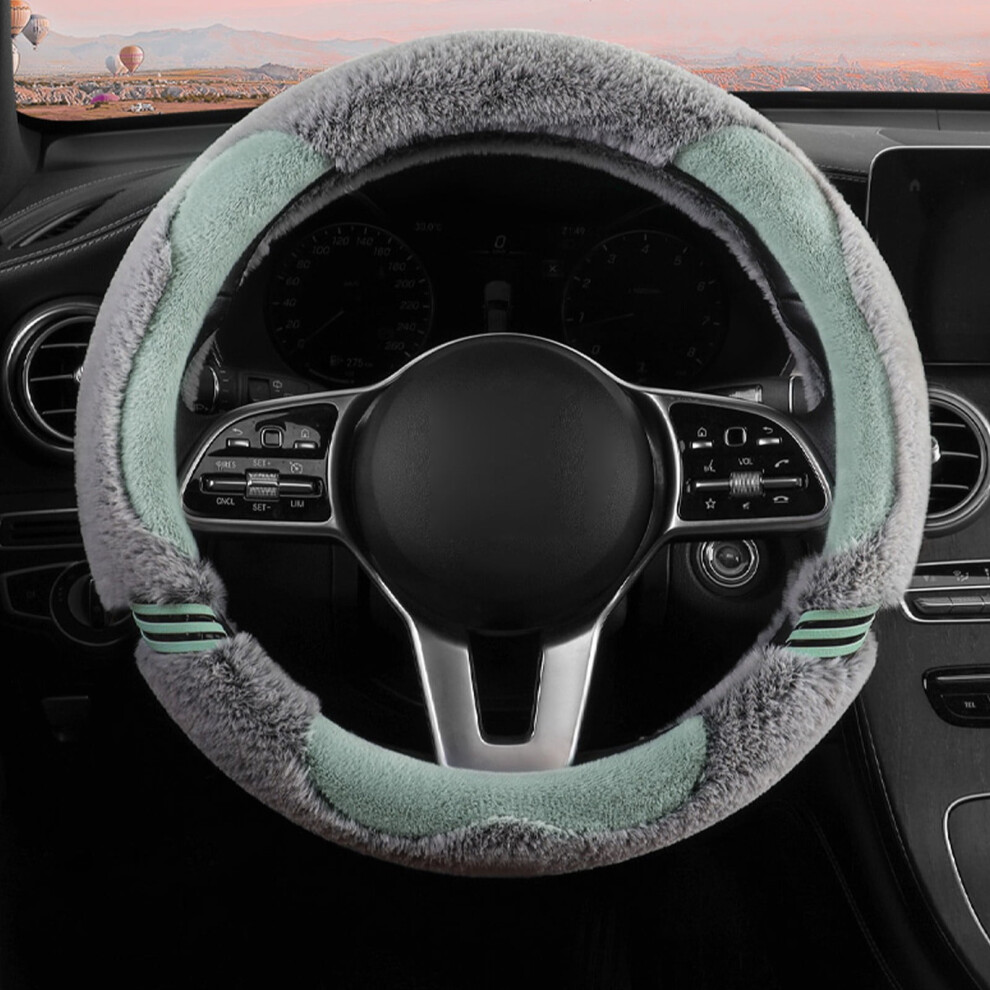 Fluffy Steering Wheel Cover Universal 14-15 Inch 922042532212