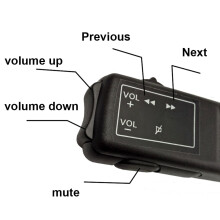 Controle Remoto Universal para Carro com Botões no Volante - Pacote com 5 Unidades