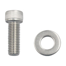 Edelstahl-Schraubensatz für SBC-Krümmer, 12-teilig, 3/8"-24