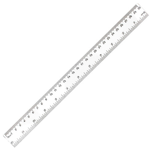 Plastic Centimeter-Inch Ruler 30 cm 1