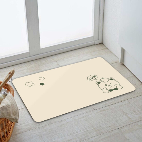Diatomiet badmat 16x24 inch, sneldrogend, antislip