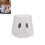 Vaso de plástico branco em formato de balde fantasma de Halloween 1