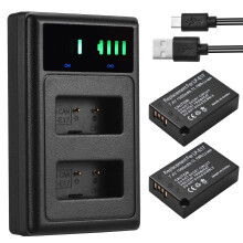 Batéria LP-E17 s indikátorom, 7,4 V, 1500 mAh, 2 kusy, pre Canon