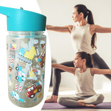 Wasserflasche und Trinkbecher für Kinder, 2er-Pack
