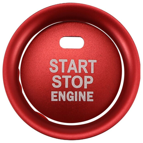 2Pc Set Keyless Engine Push Start Button & Surrounding Decoration Ring for  3 6 CX-3 CX-5 CX-9 MX-5 with Push Start Engine Feature