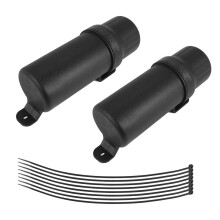 2Pcs Motorcycle Accessories Waterproof Tool Tube Gloves Raincoat Storage Box Universal for 125mm
