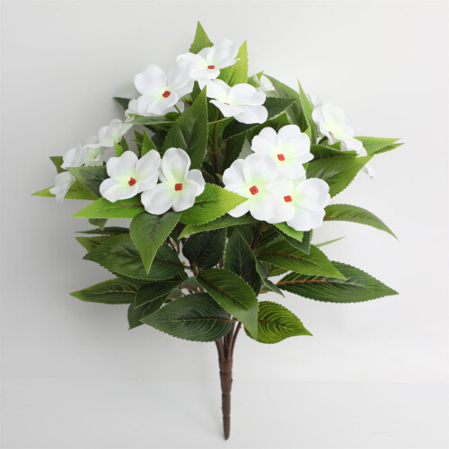 Flori artificiale de Impatiens și Azalee, 12 buc.