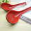 Spúnóg Anraith Áiseach Melamine1pc Dearg Dubh 5