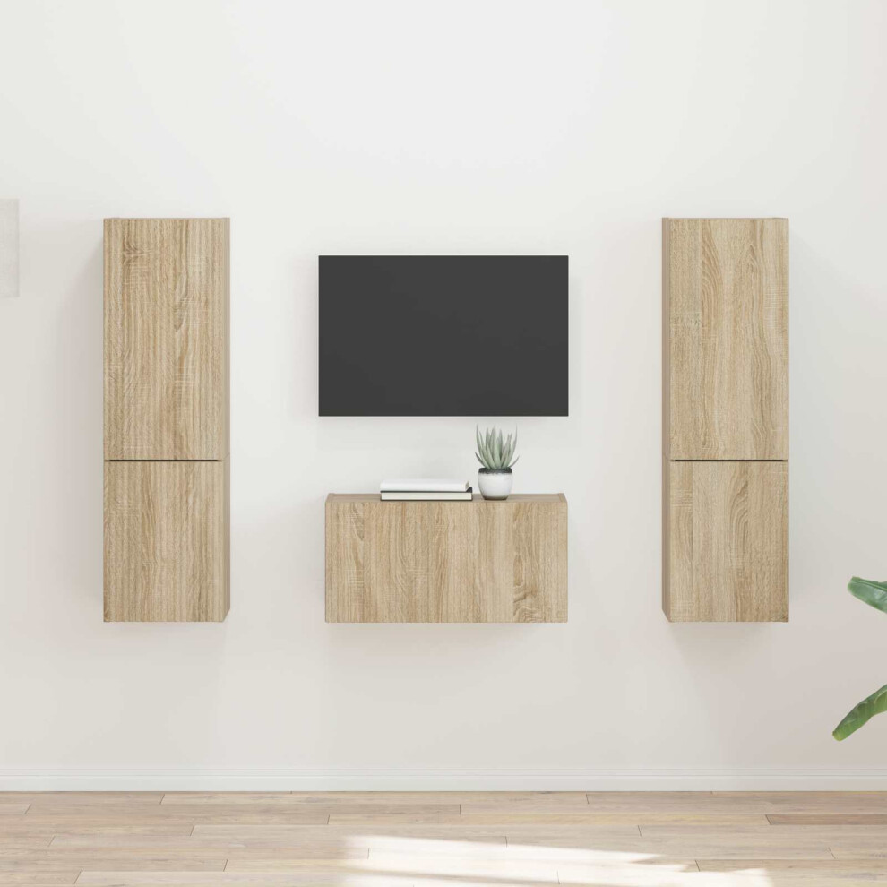 Vidaxl Tv Cabinet Set 5 Pcs Sonoma Oak Engineered Wood