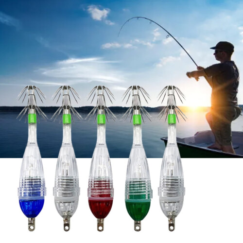 Glow Squid Jig LED Undervandsmad 6 stk. 1
