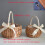 HEVIRGO woven wicker basket eco-friendly 2 pcs 1