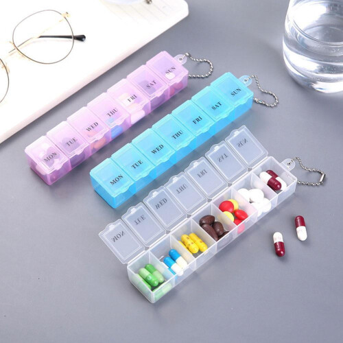 Pillendoosje, weekplanner, medicijndoos voor 7 dagen 1