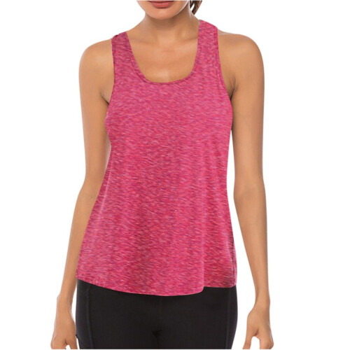 Dame Mesh Racerback Tankini-topp i rosa