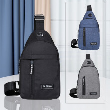 Dámska oxfordská látková kabelka cez rameno modrá crossbody ľadvinka