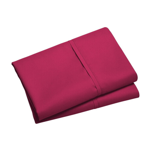 Hot Pink Microfiber Pudebetræk 20x36 tommer Sæt med 2 2