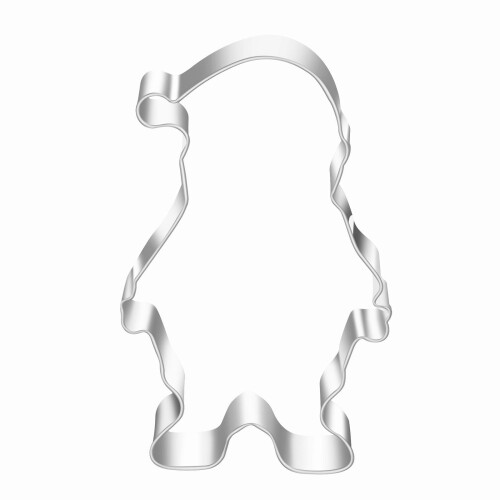 Cortadores de biscoito de Natal em aço inoxidável, boneco de neve de 10 cm (4 polegadas). 1
