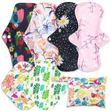 Reusable Menstrual Pads Set with Wings 7-in-1 6 pcs