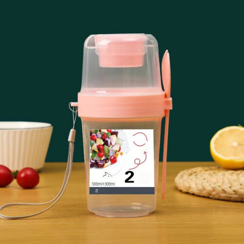 Pots de yaourt réutilisables avec couvercles et cuillères, 765 ml (27 oz). 1