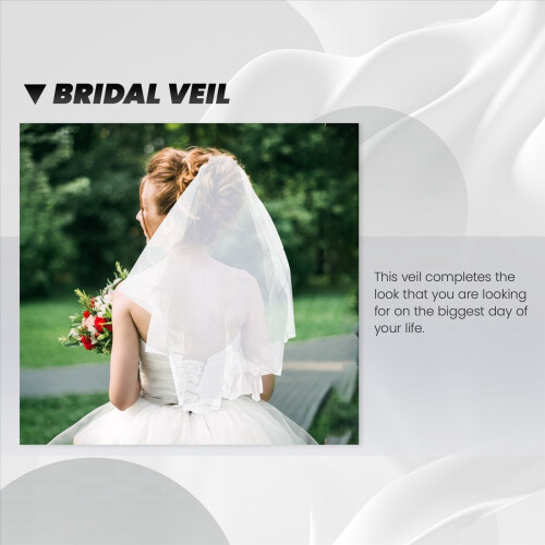 Bruidsaccessoire: witte tule bruidssluier 1