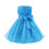 Vestido de princesa sem mangas para meninas com laço e renda1 1