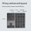 Bluetooth Numeric Keypad 2.4GHz Wireless Black 5