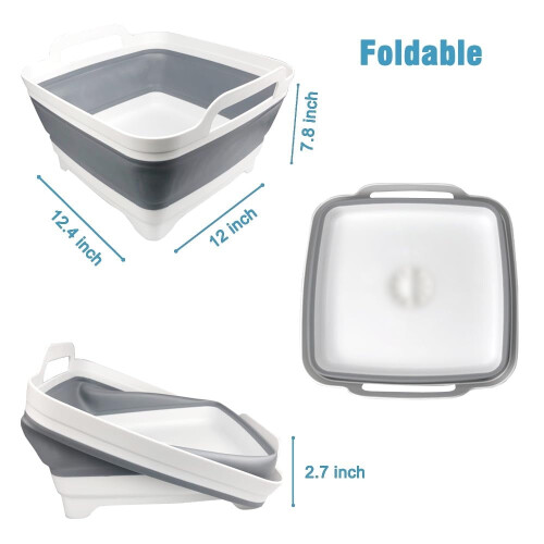Bassine pliable 9 L avec bouchon de vidange 2