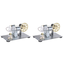 2X Stirling Engine Model Wetenschapsexperiment Natuurkunde Experimentgenerator Model Wetenschap en Onderwijs